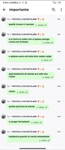 mi avete distrutta 