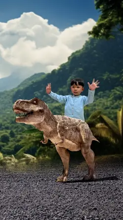 Naik Dinosaurus