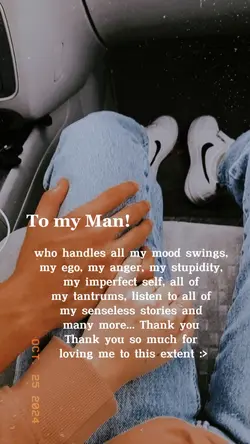 To my Man