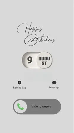 BIRTHDAY 9 AUGUS