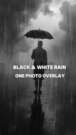  Black & White Rain