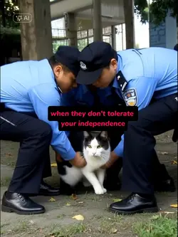 trapped cat