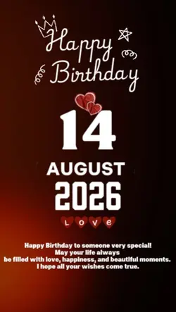 birthday 14 august 