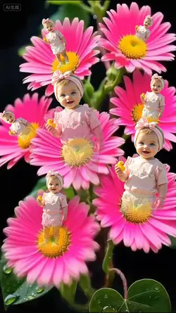 baby flower photo 