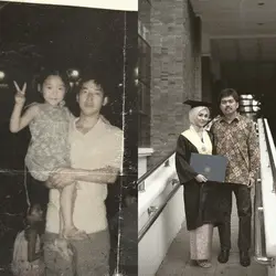 foto bareng ayah