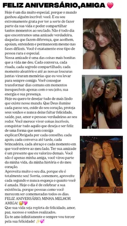 Parabéns amiga 