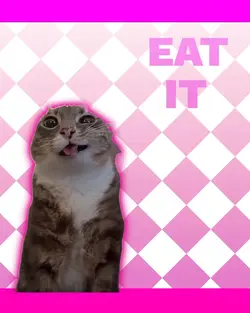 cat eat it up