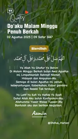 doaku malam Minggu