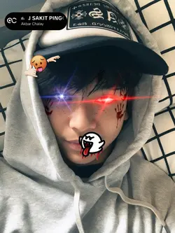 stiker mata kecee