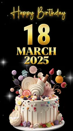 Birthday 18 Mar 2025