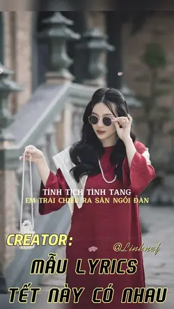 MẪU LYRICS 3 ẢNH TẾT
