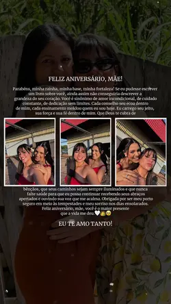 aniversário mãe