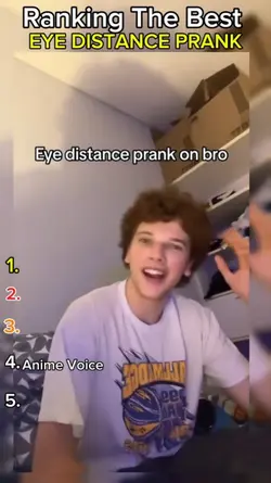 eye distance prank