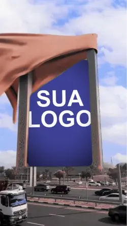 Sua logo na placa 
