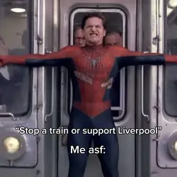 Stop a train meme