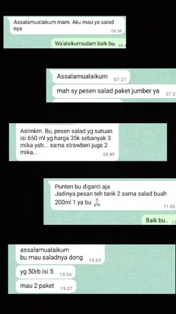 Orderan masuk