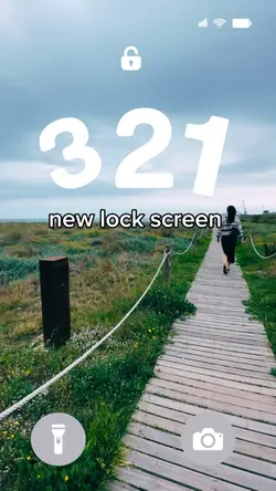 3 2 1 lock screen