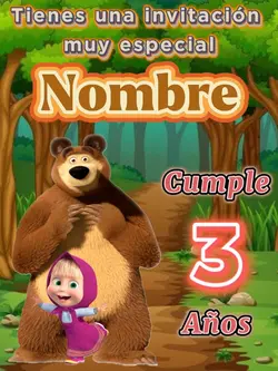 Masha y Oso invitaci