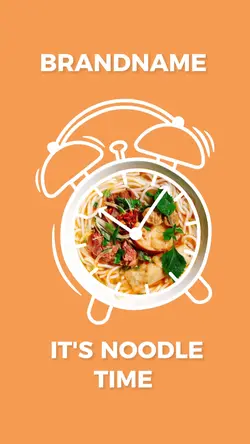 Food Noodles Promotion Product Display Tiktok Style