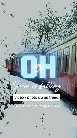snow is falling 