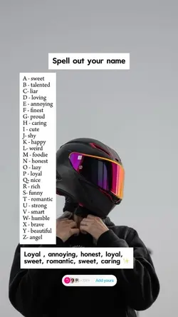 SPELL OUT YOUR NAME