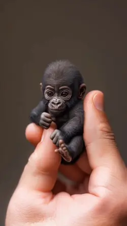 Cute tiny Ai Gorilla