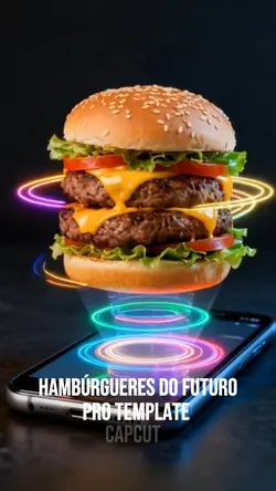 Burguer em Holograma