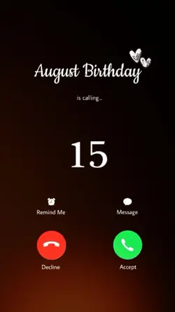 15 August Birthday 