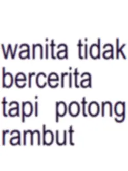 wanita tidak berceri