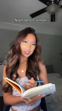 Night before school