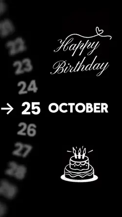 HBD 25 OCTOBER