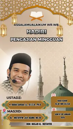 JADWAL KAJIAN