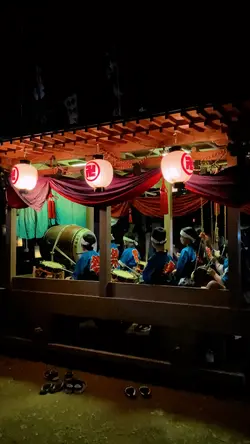 幻想的な行灯✨️秋祭り