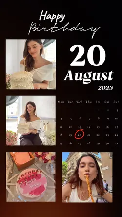 BIRTHDAY 20 AUGUST