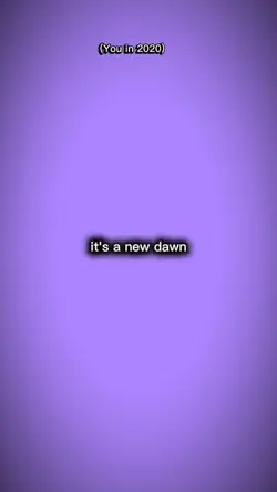 it's a new dawn