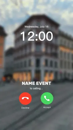 event is calling