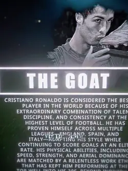RONALDO GOAT