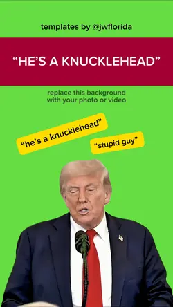 a stupid knucklehead