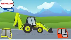 kartun excavator