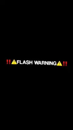 Flash warning 