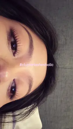 cluster lashes holic