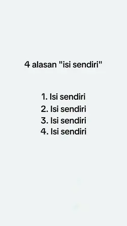 4 ALASAN