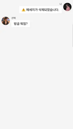 메세지가 삭제되었습니다.