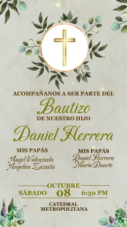 Bautizo invitacion