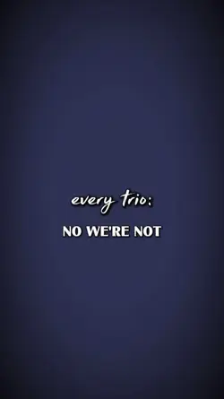 no we're not!