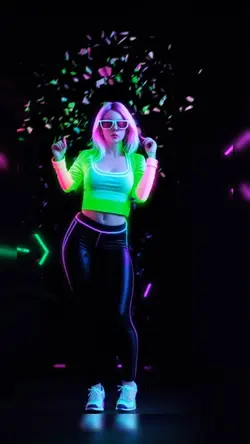 Neon party vibe