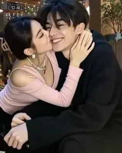 kissing me