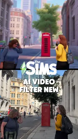 sims video filter ai
