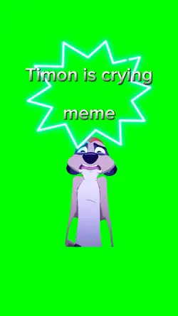 Timon is crying 