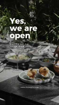 We are open